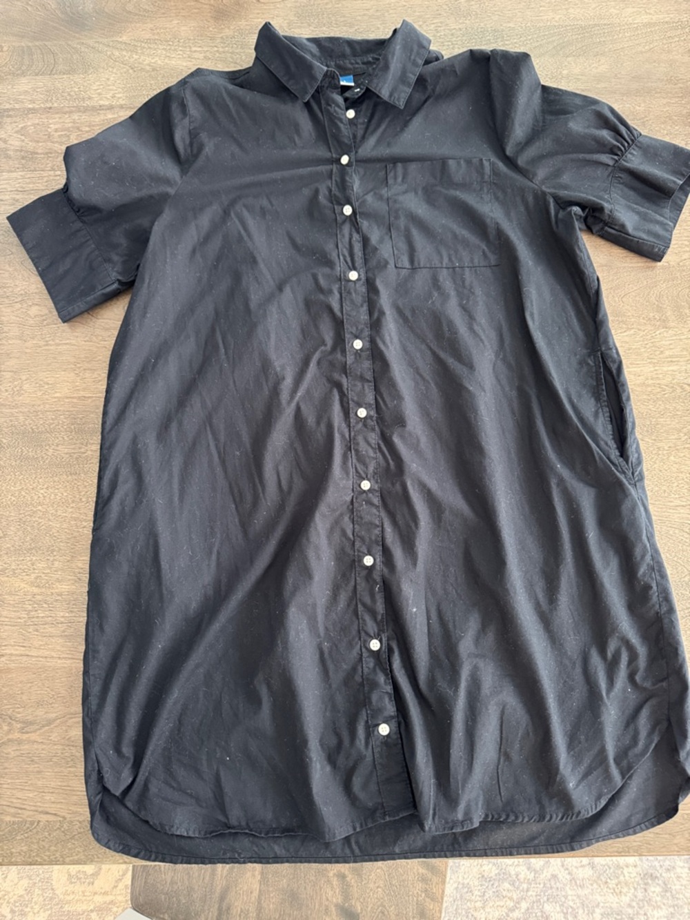 Cotton shirt dress
